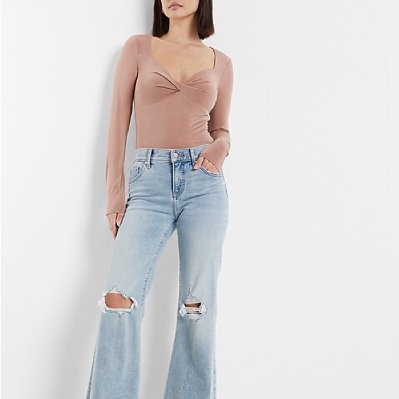 NWT Express Body Contour Silky Twist Front Thong Bodysuit - Picture 4 of 9